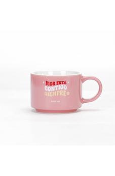 Image of Pack Taza 12 OZ + Llavero de Caucho Colección Primor Dios está Contigo Siempre