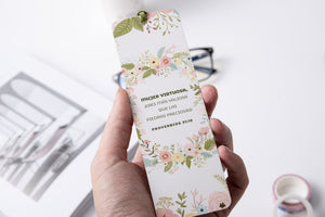 Marcador de Libro con Ribbon Mujer Virtuosa