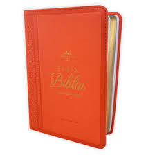 Biblia RVR 1960 Letra Grande Tamaño Manual Neoclassic Coral Símil Piel