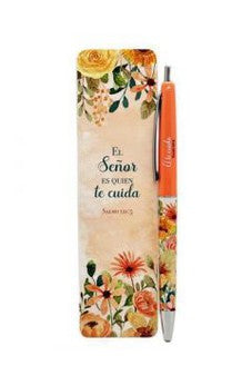 Pack Bolígrafo con Marcador de Libro. el Señor Es Quien Te Cuida