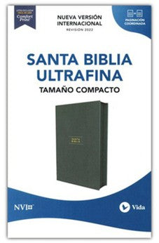 Image of Biblia NVI Compacta Verde Símil Piel con Cierre