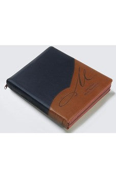 Image of Biblia RVR 1960 de Estudio Macarthur Letra Grande Leathersoft Café con Índice y Cierre