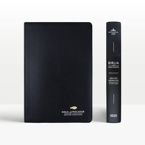 Image of Biblia RVR 1960 del Pescador Edición Liderazgo Negro Piel Fabricada