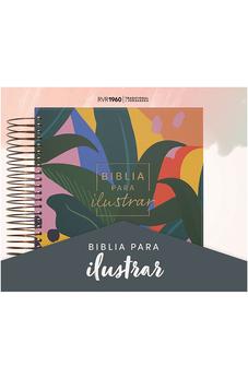 Biblia RVR 1960 para Ilustrar Floral Símil Piel