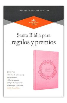 Biblia RVR 1960 Premios y Regalos Rosa Símil Piel