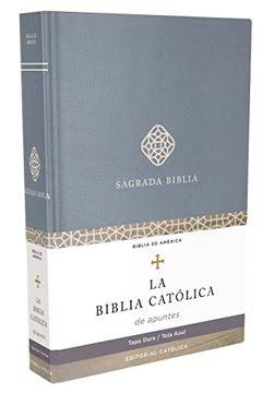 BIBLIA CATÓLICA DE APUNTES TAPA DURA AZUL