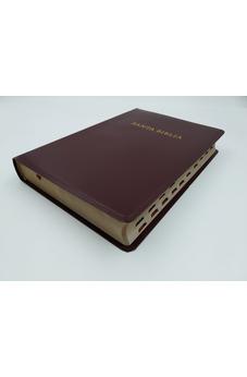 Biblia RVR 1960 Letra Gigante Borgoña Símil Piel con Índice