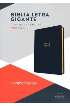 Biblia RVR 1960 Letra Gigante Negro Piel