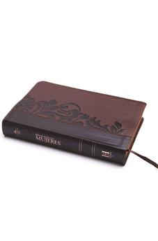 Image of Biblia RVR 1960 de Estudio para Mujeres Café Símil Piel