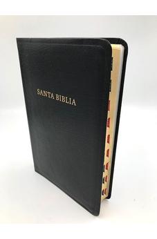 Biblia RVR 1960 Letra Súper Gigante Símil Piel Negro con Índice