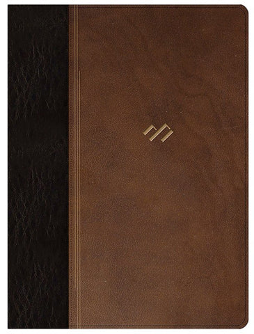 Image of Biblia RVR 1960 de Estudio Temática Miguel Nuñez Piel Marrón Oscuro Marrón con Índice