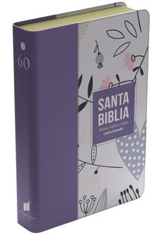 Image of Biblia RVR 1960 Letra Grande Tamaño Manual Símil Piel Lila