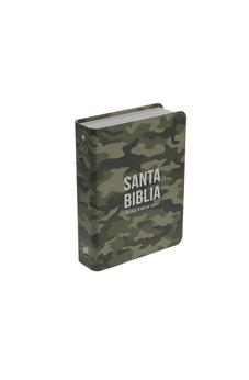 Biblia RVR 1960 Compacta Símil Piel Camuflaje Verde