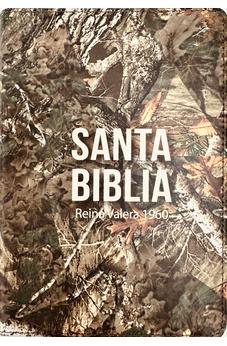 Biblia RVR 1960 Compacta Símil Piel Camuflaje Hojas