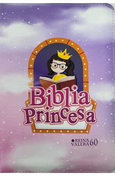 Image of Biblia RVR 1960 Bolsillo para Niñas Princesa Vinilo con Cierre