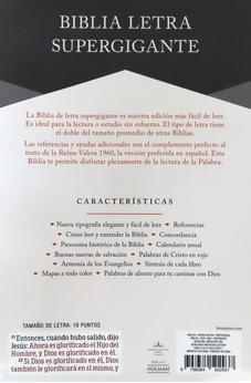 Image of Biblia RVR 1960 Letra Súper Gigante Borgoña Símil Piel