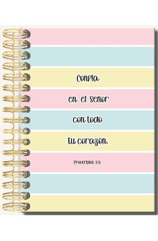 Libreta de Anillas con Elásico Confía en el  Señor