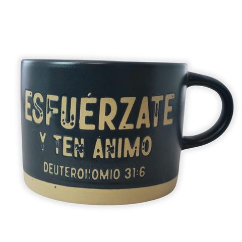 Image of Taza 14 OZ Roca Firme. Esfuérzate y ten Ánimo