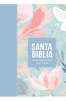 Biblia RVR 1960 Compacta Letra Grande 11 puntos Símil Piel Acero