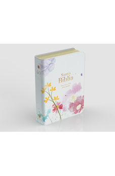 Biblia RVR 1960 Compacta Letra Grande 11 puntos Símil Piel Azul Claro