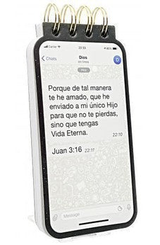 Libreta Troquelada Juan 3:16