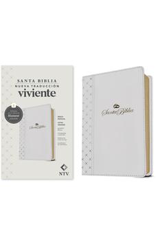 Image of Biblia NTV Letra Grande Tamaño Manualcon Filament Símil Piel Blanco Letra Roja