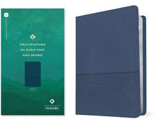Image of Biblia NTV de Estudio Diario Vivir para Jóvenes Azul Oscuro Símil Piel