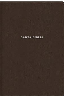 Image of Biblia NVI de Estudio Letra Grande Café Símil Piel con Índice