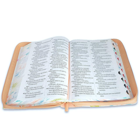 Image of Biblia RVR 1960 Letra Súper Gigante Colección Jardín Vintage Símil Piel Cierre Índice
