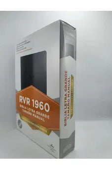 Biblia RVR 1960 Letra Grande Tamaño Manual Maxiconcordancia Negro Piel