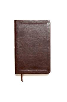 Image of Biblia RVR 1960 de Estudio Scofield Tamaño Personal Chocolate Oscuro Símil Piel