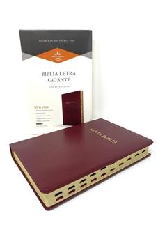 Image of Biblia RVR 1960 Letra Gigante Piel Marrón con Índice