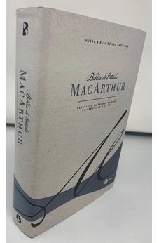 Image of Biblia NBLA de Estudio MacArthur Tapa Dura Azul Interior a Dos Colores