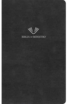 Image of Biblia RVR 1960 del Ministro Negro Piel Fabricada