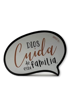 Image of Plaqué Palabras Sabias de la Biblia Dios Cuida de Esta Familia