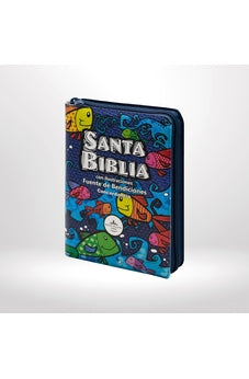 Image of Biblia RVR 1960 Símil Piel Colores con Cierre con Índice