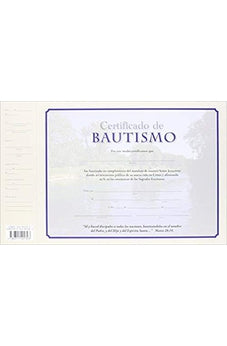 Certificados de Bautismo