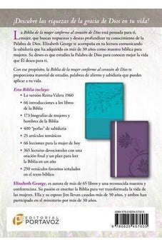 Image of Biblia RVR 1960 Mujer Conforme al Corazón de Dios Aqua