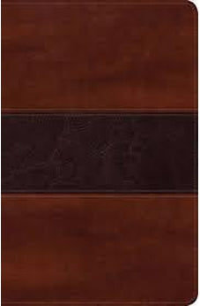 Biblia Peshitta Caoba Duotono Símil Piel