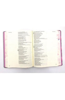 Image of Biblia RVR 1960 de Apuntes Gris y Floreado Tela Impresa