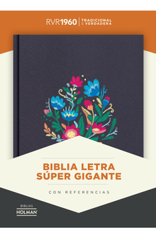 Image of Biblia RVR 1960 Letra Súper Gigante Bordado Sobre Tela