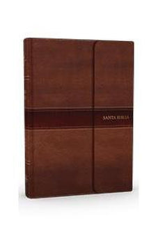 Image of Biblia RVR 1960 Compacta Marrón Símil Piel con Solapa con Iman