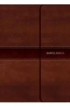 Image of Biblia RVR 1960 Compacta Marrón Símil Piel con Solapa con Iman