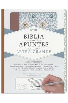 Image of Biblia NVI de Apuntes Azulejos Color Salvia Símil Salvia
