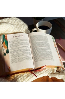 Image of Biblia RVR 1960 Devocional Centrada en Cristo Floral Símil Piel con Índice