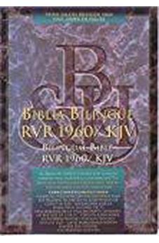 Biblia RVR 1960 KJV Bilingüe Piel Imitación Negro