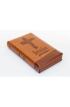 Biblia RVR 1960 Jesús para Todos Letra Grande Tamaño Manual Café Símil Piel con Índice con Cierre