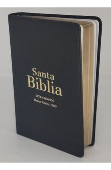 Image of Biblia RVR 1960 Letra Grande Tamaño Manual Negro Vinilo